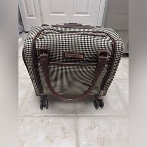 London Fog Oxford II #9400 8-Wheel Under Seat Bag, Olive, Carry-On 15-Inch